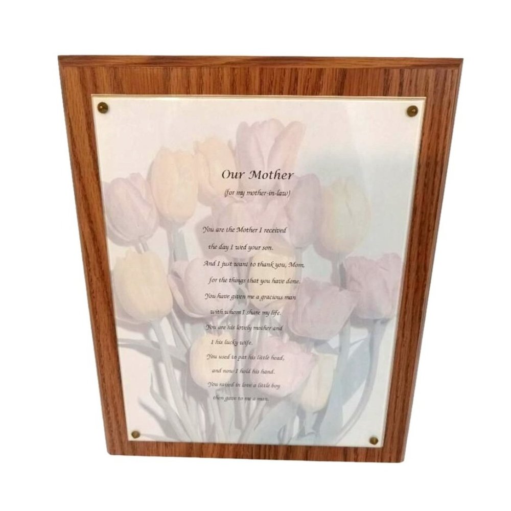Mother In Law Mothers Day Gift Plaque Picture Wood Frame Wall Decor Anytime Gift